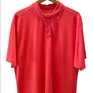 Under Armour Men’s Polo Size XL, Fluorescent Orange color
